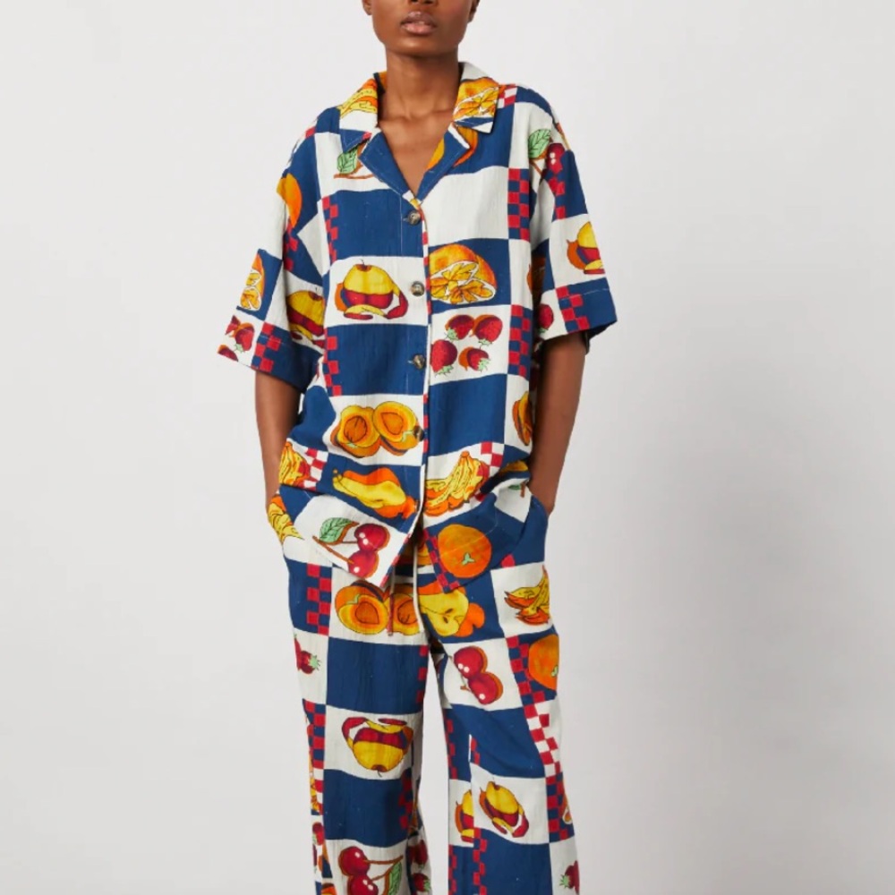 Damson Madder Clo Fruit Print Shirt